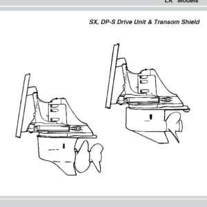 7797367 SX, DP-S Drive Unit & Transom Shield